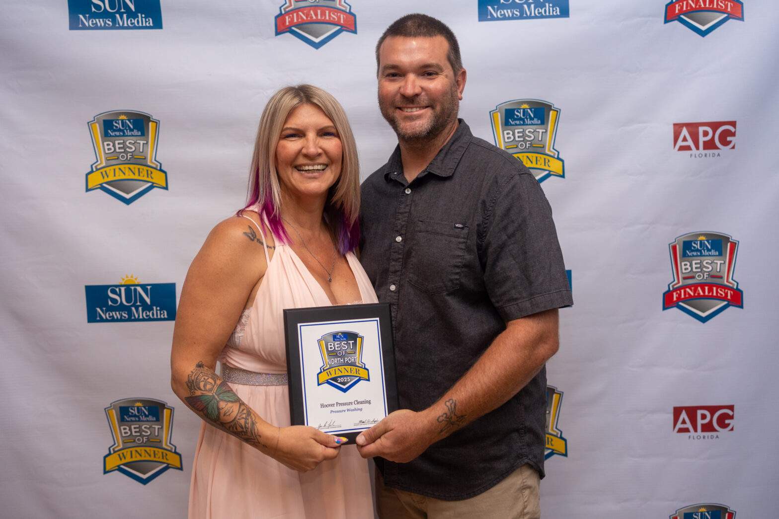 Featured image for post: Hoover Pressure Cleaning Named Winner of the 2025 Best of North Port Award